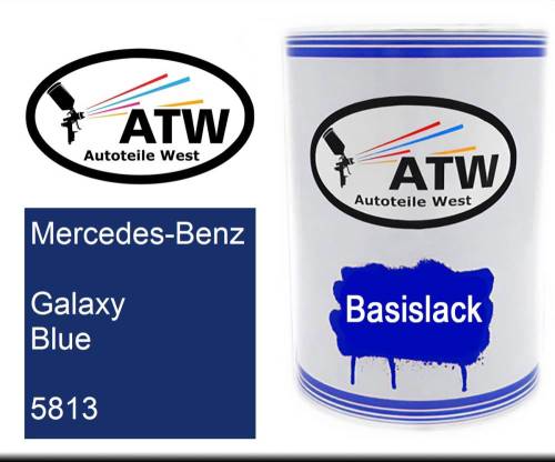 Mercedes-Benz, Galaxy Blue, 5813: 500ml Lackdose, von ATW Autoteile West.